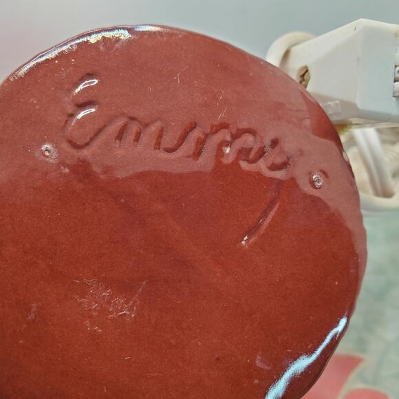 Vtg Ceramic Brown Owl Bedside Night Light Up Eyes 6 Inch Electric Switch Lamp - Picture 9 of 15